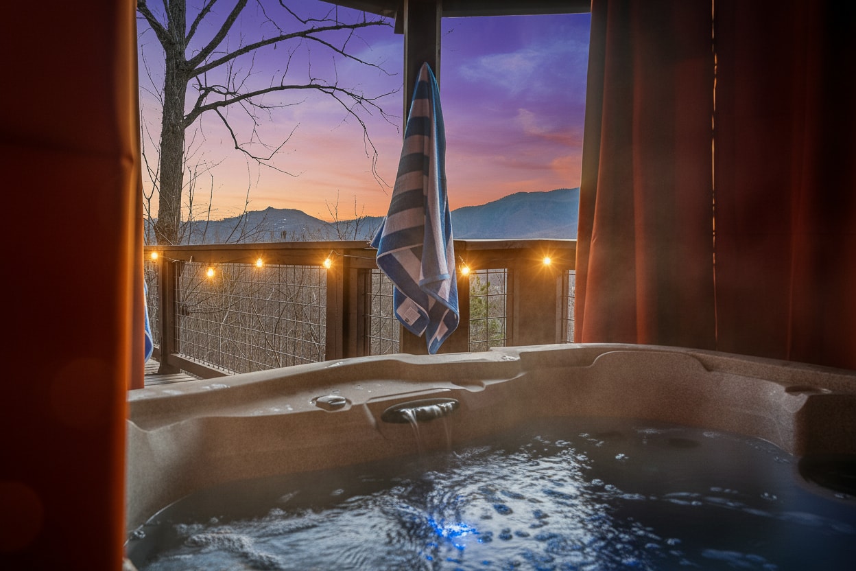 Couple luxury travel destination scenic view
